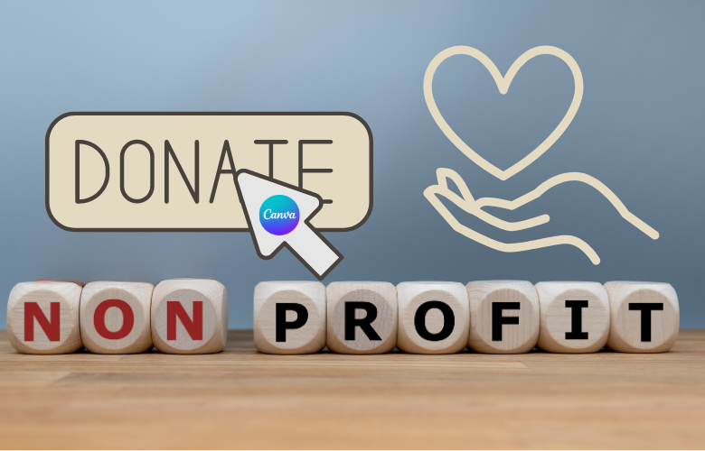 Photo depicting Canva for non profit logo