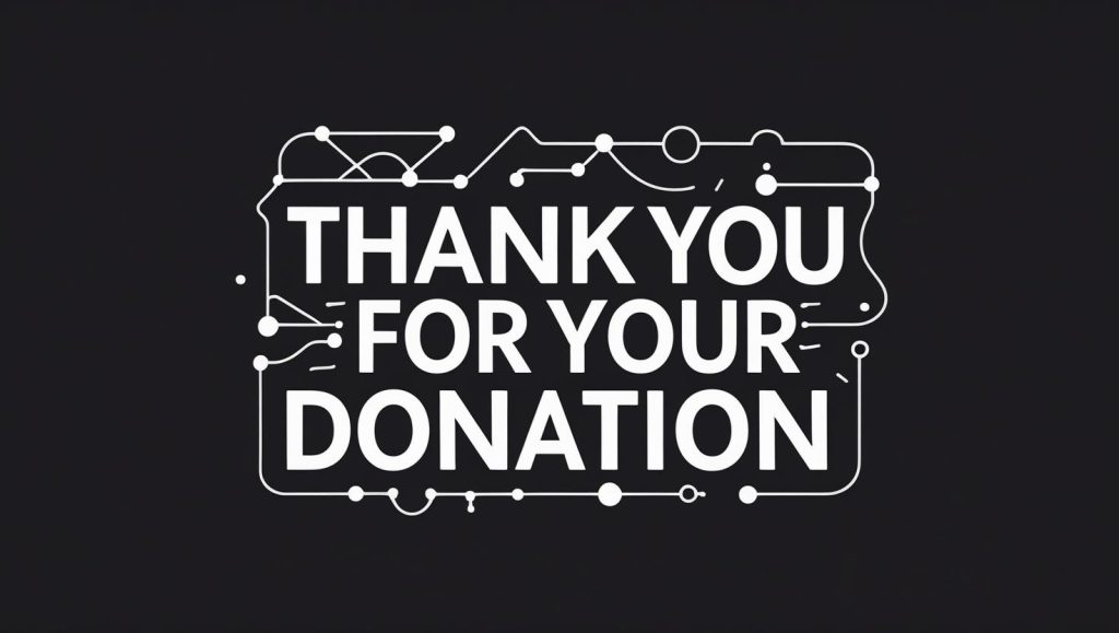 Thanking our supporters for their donation.