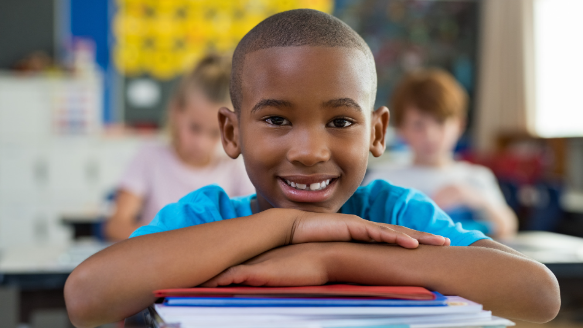 An Aftrican child at school.