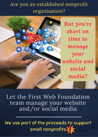 First Web Foundation outsourcing services for established nonprofits