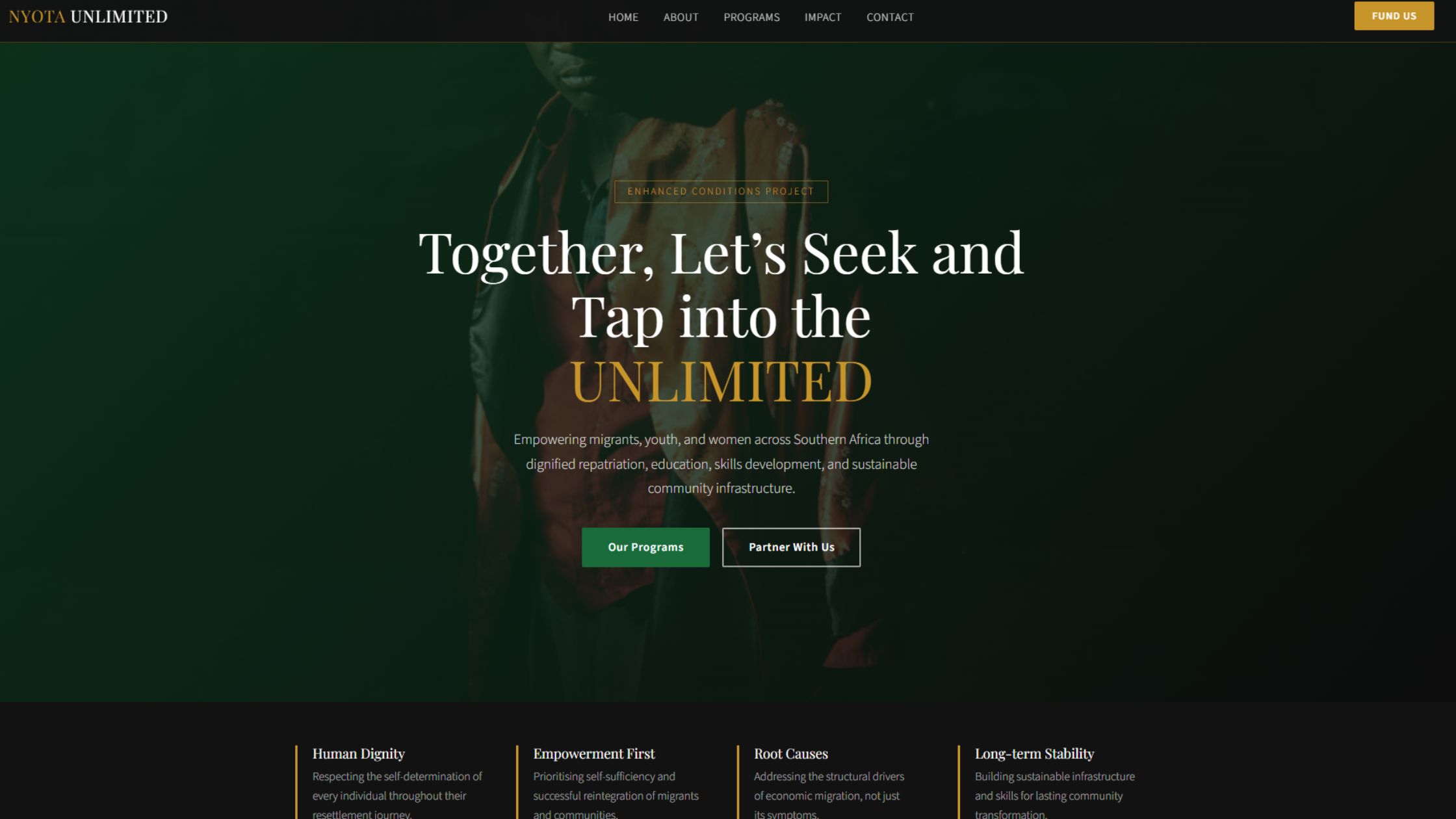 Nyota Unlimited website thumbnail